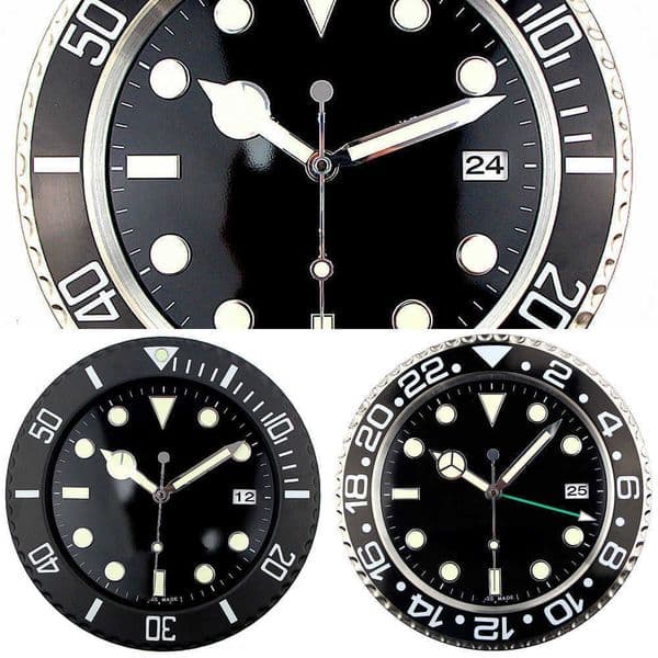 Clock Modern Home Super Large Wall Metal Silent Design Clocks Wall Watch Luxury Stainless Wall Steel Luminous Clock The Date Will Work P23524 Y260601 Y260608