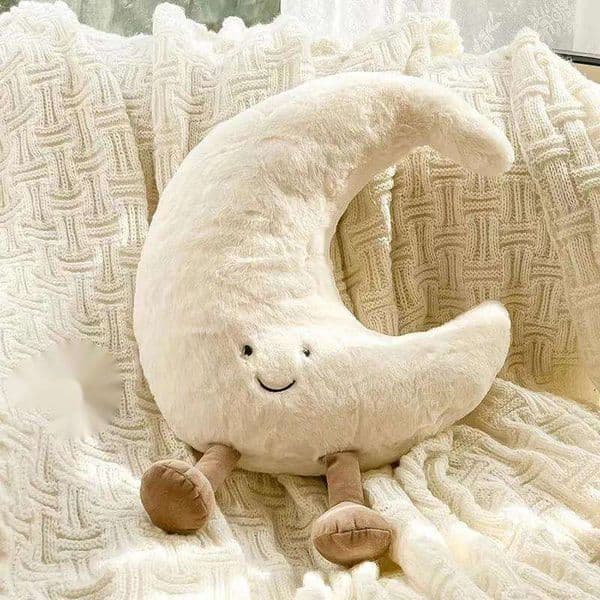 Cute Sun Moon Plush Pillow Weather Themed Stuffed Toy Huggable Sofa Cushion and Kids Bedroom Decor zzz