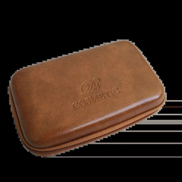 Dscosmetic double edge safety razor PU leather bag travel bag razor pouch 260608
