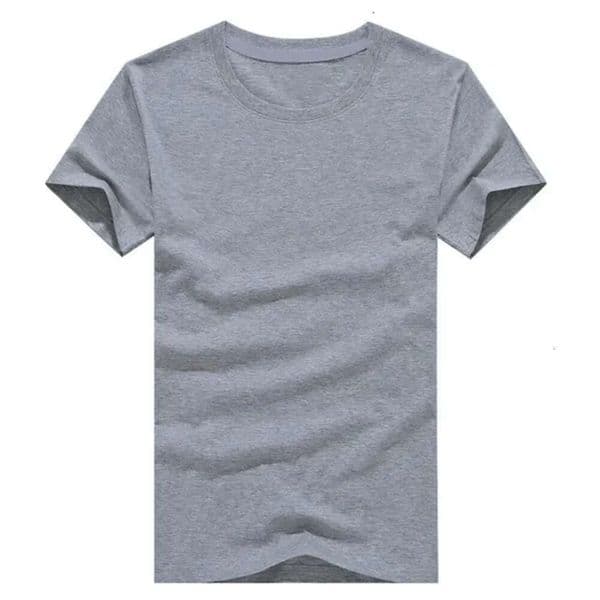 Casual Style Plain Solid Color Mens T Shirts Cotton Regular Fit T Shirts Summer Tops Tee Shirts Basic Man Clothing 5Xl 240126Cj 807