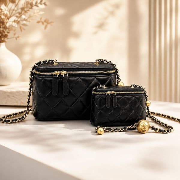Designer bag makeup bag crossbody bag classic luxury handbag caviar pattern women's crossbody diamond pattern metal chain letter flip bag large and small makeup bag