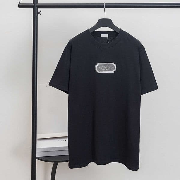 High quality designer clothing DO Di Jia T-shirt 2025 Summer New Style Letter Blade Embroidery Casual Loose Short Sleeve