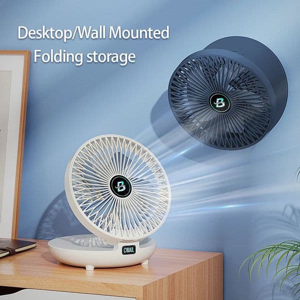 Three-Speed Adjustable Fan Usb Charging Home Dormitory Large Wind Desktop Mini Portable Electric Fan Folding Convenient Storage 260609