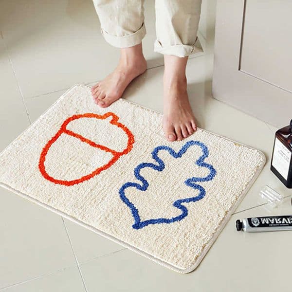 Minimalist Modern Carpet - Comfortable And Warm Bathroom Entrance Mat Bedroom Bedside Rug Home Decoration D260609