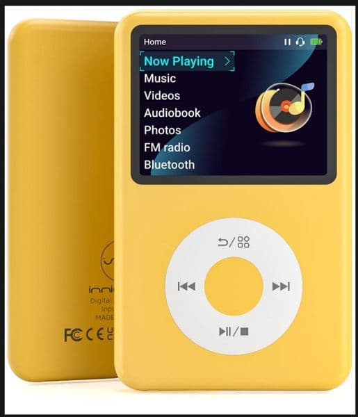 Retro Portable MP3 Music Player Bluetooth 4.2 Lossless HiFi Sound, 1250mAh Long Battery Life, 2.4 Inch Screen Video FM E-book Audiobook Player