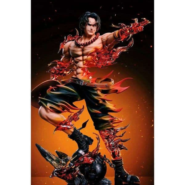 2026 Anime Figure PortgasD Ace Action Figurine Statue Pvc Gk Model Collection Doll Desk Decoration Toy Birthday Gifts J260609