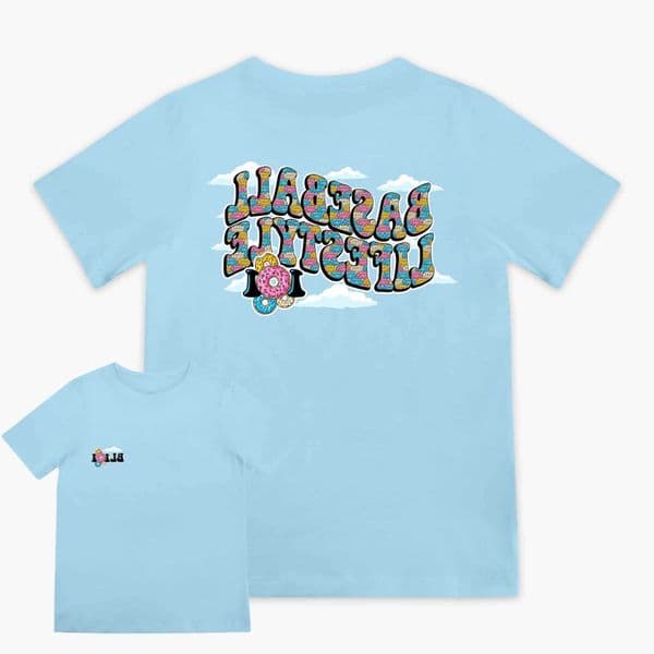 Fashion New Baseball 101 Adult/Children Fun Donut Sports Breathable Cotton Short Sleeve Summer T-shirt Easter L260609