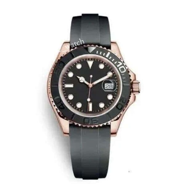 High quality watch aaa quality All styles High Quality Automatic 2813 Movement Yatch Master II Men Black Dial Rubber Band male Watch Montre Homme watch