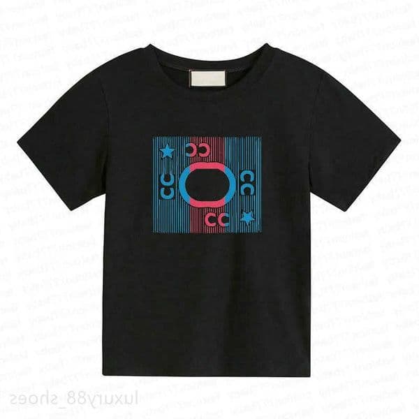 summer kids designer T-shirts childrens Fashion clothing short sleeved mens crewneck tshirt loose letter printing girls tops hip hop Tees L260609