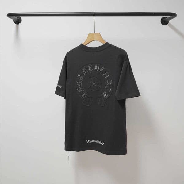 High quality designer clothing CH Chrome 2026 Summer Patch Cross Embroidery Short Sleeve T-Shirt Unisex