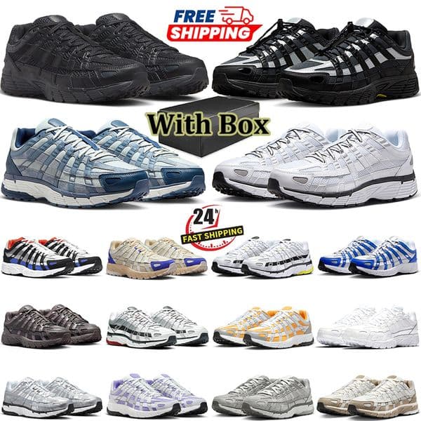 With box free shopping designer Sneakers P6000 casual shoes Anthracite Grey Shadow grey Metallic Triple White Pink Mens Womens Sneakers Outdoor Trainers