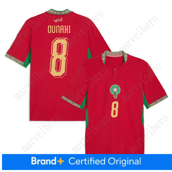 Morocco Jersey World Cup 2026 Azzedine Ounahi NO.8 T Shirt Moroccans National TeamSports T-shirt Jerseys Football Stars Men Women Short Sleeves Tshirt Fans Gifts