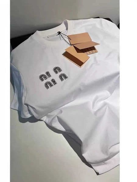 T-Shirt Femme Diamonds White Short Slve T-Shirts Summer Casual Loose Top T Women Clothing Simplicity Shirt S260609