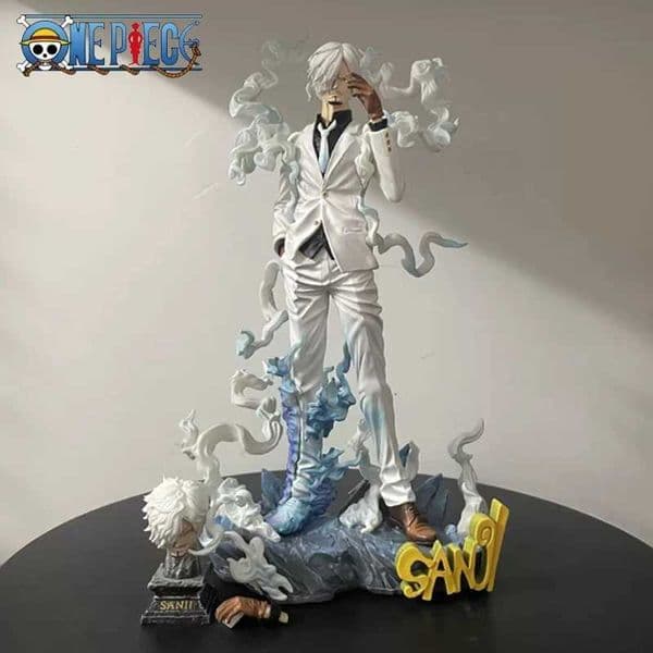 Nika Sanji One Piece Gk Figure 28cm Double Head Sculpture Anime Statue Collectible Desktop Ornament Anime Fan Gift Peripheral L260608