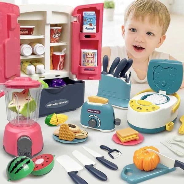 Playing house childrens toy knife holder set large kitchen fruit knife peeling knife cooking rice vegetables cutting and enjoying kitchen utensils L260609