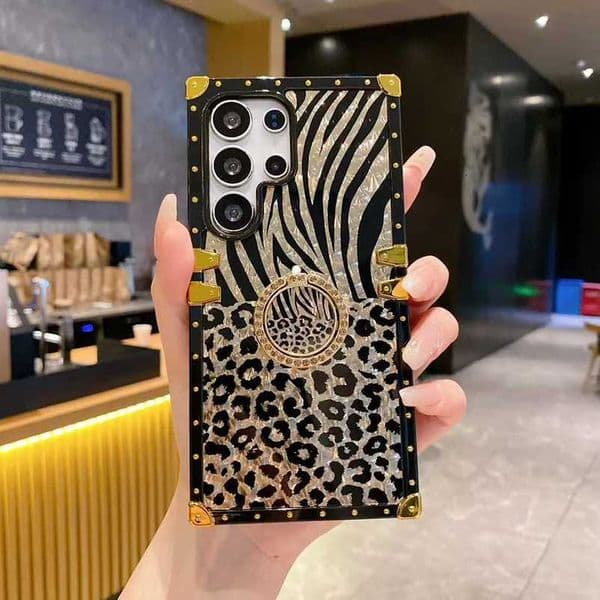 Phone Luxury Leather Case for Galaxy S26 tra S25 FE S24 Plus S21 S23 S22 S26tra S25fe Wen Girl Ring Cover J260609
