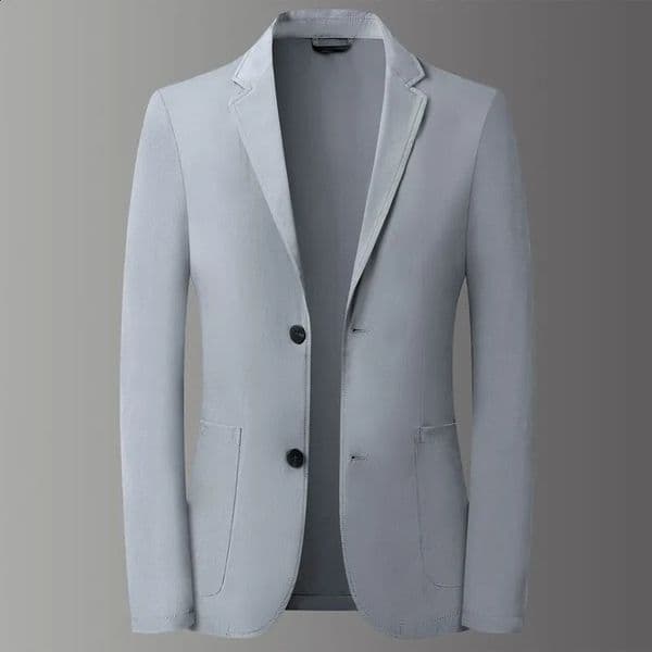 Men Lightweight Suit Sun Protection Clothing Spring Summer Thin Mens Blazer Ice Silk Jacket Smart Casual Male Coat 260609
