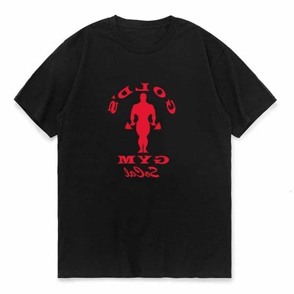 T-Shirt Golds Print Gym Socal Unisex Summer BreaTHable Cotton O-NeCK Short Sleeve Fashion Tee L260609