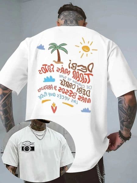 Bunny Bad Debi Tirar Mas Photo DTMF Album T-shirt Mens Womens Short Slved Casual Cotton Oversized T-shirt S260609