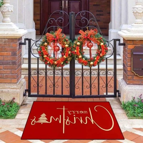 Atmosphere Christmas Carpet Anti-Slip And Soft Welcome Door Mat For The Entrance Door Bathroom Carpet Home Decoration D260609