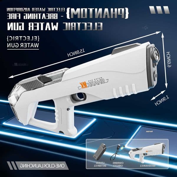 High Pressure Electric Water Gun Water Toys Automatically For Outdoor Pool Fighting Games Water Toys For Boy And Girl L260609
