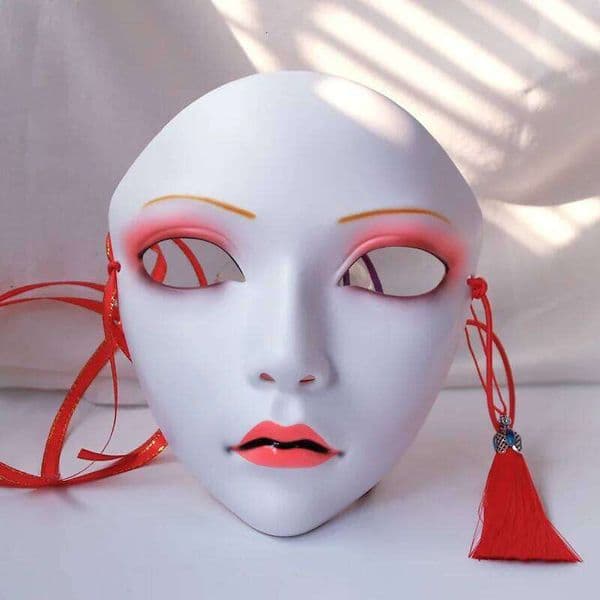 Cosplay Chinese Style Masks Anime Hanfu Costume Accessories Carnival Masquerade Mask Halloween DIY Decor Party Decorations W260609