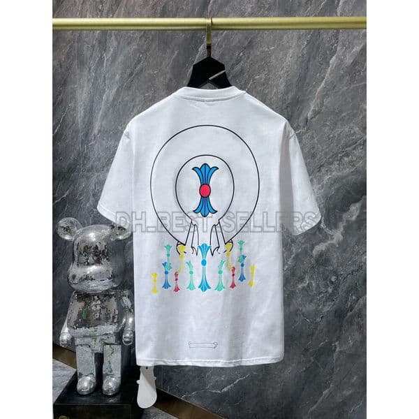 High Quality Designer Chrome Tshirt Fashion Tops Shirts Tees T Shirts Mens Breathable Comfortable Stree Chromelys chomeheart Chorme Chromelieds a07