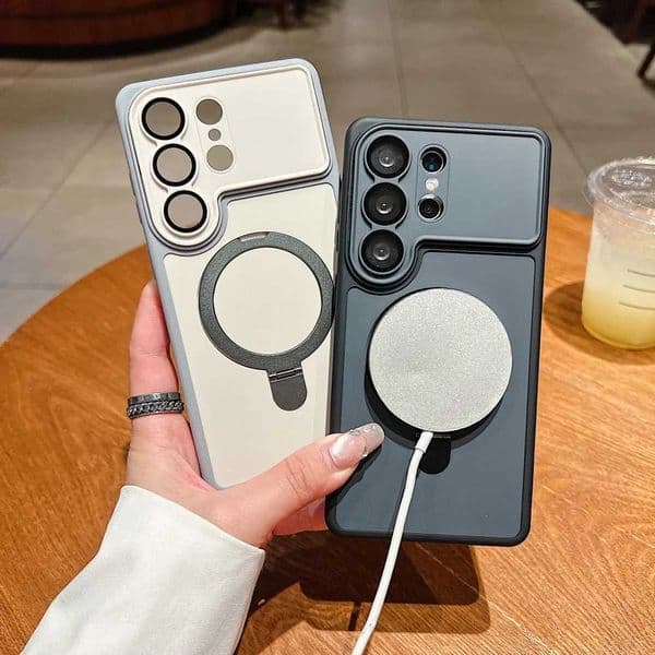 for for S26tra Bracket Stand Case for Galaxy S26 tra S26 Plus Magnetic Holder Camera Protector Cover J260609