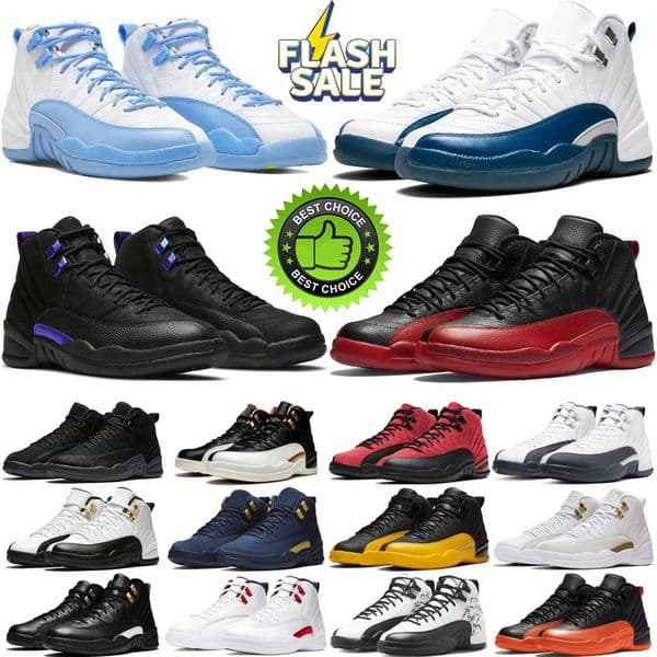 2026 Shoes mens basketball shoes 12s Dark Concord Game Royal Michigan Gamma Blue men trainer sports sneakers size 7-13