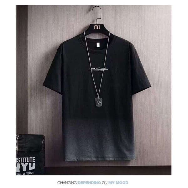 Short Sleeve T-Shirt Men Summer Half Sleeve Tee Ice Silk Cotton Linen Top Linen Solid Color Base Shirt White Men's Clothing 285
