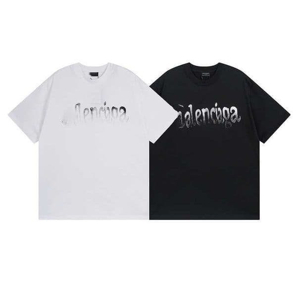 High quality designer clothing High-quality Paris 24ss summer new hand-painted letter print T-shirt for men and women casual and versatile short-sleeve