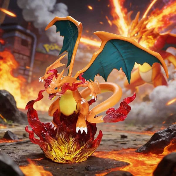 Anime Pokemen Figure Mega Charizard Y Action Figure Pvc Statue Desktop Ornament Collection Model Toys Gifts L260608