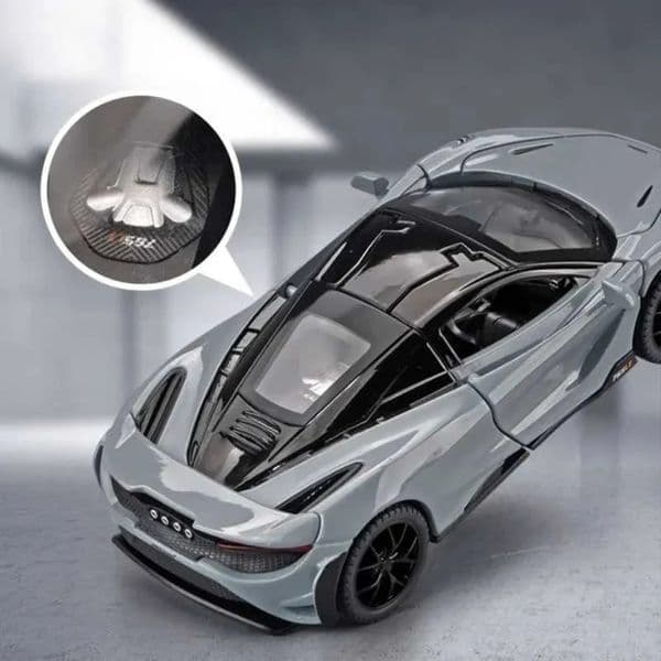Plane Cars 1 32 Mclaren 765Lt Sport Model Sound Light Children Diecast Toys Vehicles Boys slot car Car Toy Gift Collective Voiture Miniature Car 4512