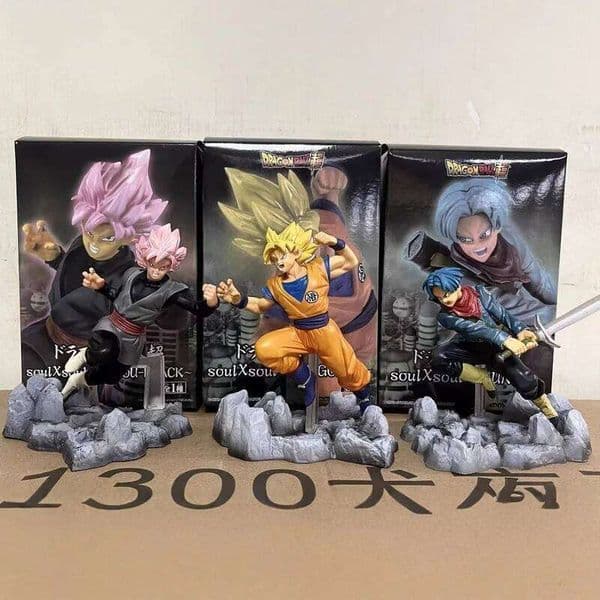 14cm Dragon Ball Torankusu Goku Black Combat Posture Anime Figure Model Statue Collection Desktop Decoration Ornament Toys J260609
