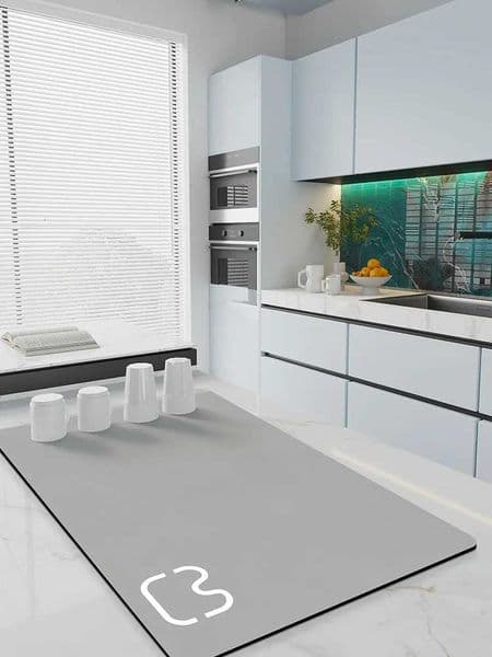 Kitchen Dish Drying Mat Absorbent Quick Dry Coffee Drain Pad Tableware Draining Pad Dinnerware Placemat Rug J260609
