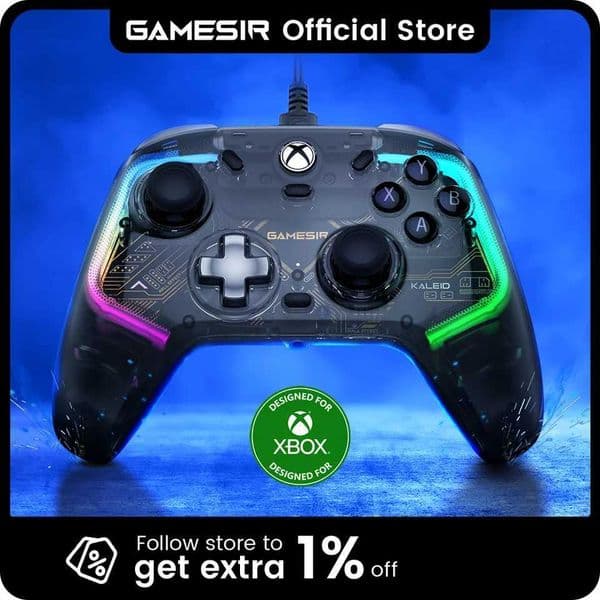 GameSir Kaleid Xbox Controller Wired Gamepad for Xbox Series X Xbox Series S Xbox One game console with Hall Effect Joystick T260608