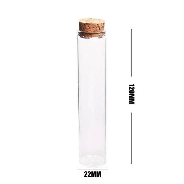 Pyrex Glass Herb Storage Jar with Sealed Soft Wooden Lid - Airtight Tobacco & Preroll Container HJ TAX FREE
