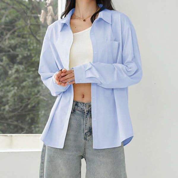Women's Sun Protection Jacket, UV Protection Clothing, Thin Summer Sun Protection Top, Anti-Wrinkle, Loose-Fitting Outerwear 417