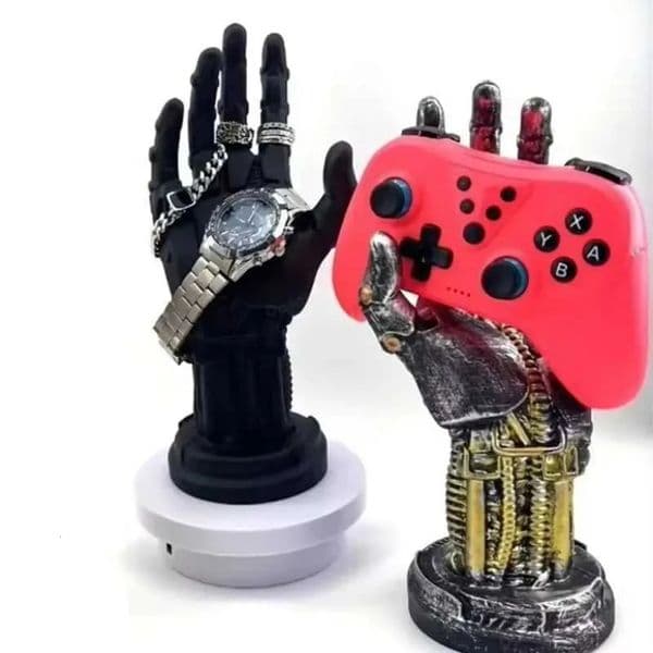 Luxury Designer Decor Desktop Mechanical Arm room Gaming Controller Storage Holder Headphone Stand For SONY Ps5 Ps4 Gamepad Bracket Airpods 8