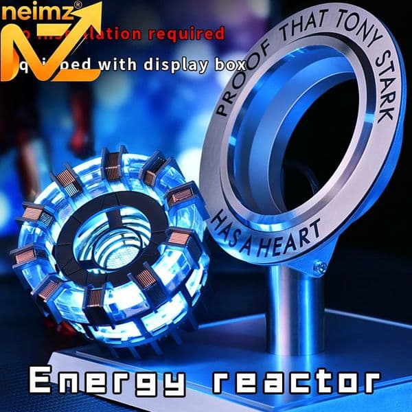 Superhero 11 Cosplay Tony Stark Arc Reactor Heart Of Mark Led Light Chest Lamp Mk1MK2 as gift for Game Room Desktop Decoration 260609