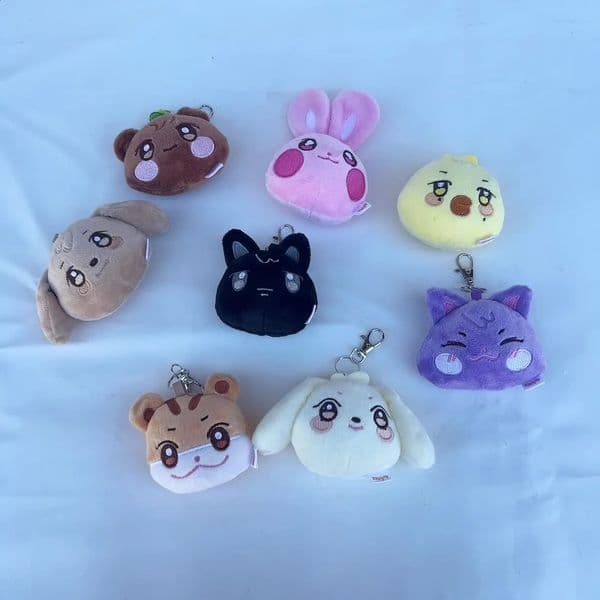 Kpop ATEEZ Little Head Plush Keychain Aniteez Pendant Hongjoong Seonghwa Yunho Yeosang San Ming Wooyoung Jongho Key Chain 260608
