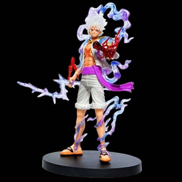 19CM Anime Luffy GEAR 5 Figurine Nika Sun God Action Figures Collectible Model Doll Toys Children Gift 26L0609