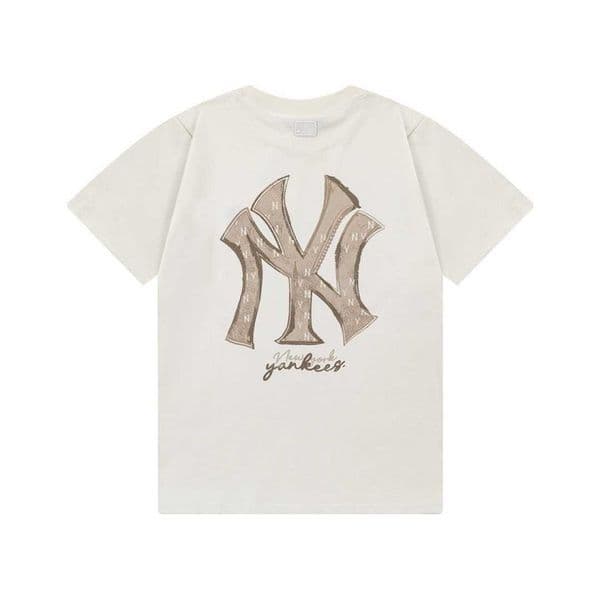 High quality designer clothing High-end MLB vintage print versatile spring-summer new loose and comfortable short-sleeve T-shirt for men and women couples{category}