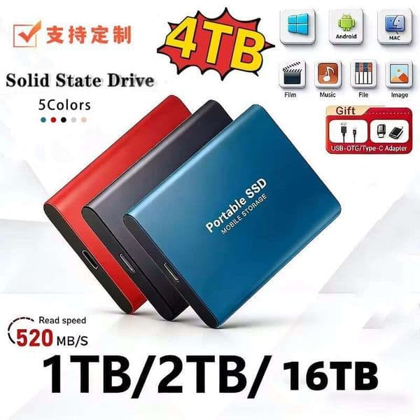 Solid State SSD Expansion And Upgrade TB TB TB Portable High Speed Hard Drive