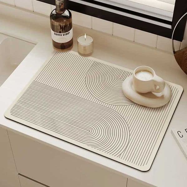 Drying Kitchen Drain Quick Pad Line Super Absorbent Countertop Coffee Dish Drying Mat Non-slip Dinnerware Tableware Placemat J260609