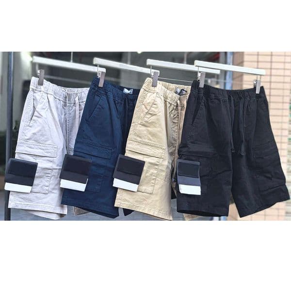 Designer Hot Sale stone cargo shorts Mens bottom assic embroidered compass badge on pocket Elastic waist Mens Pants Sports Casual bottoms
