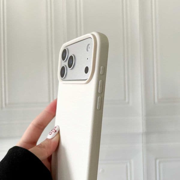 silicone leather Matte texture fashionable solid color iPhone case 17 Air 16 15 14 13 12 11 17Pro Max shock-absorbing soft cover J260609
