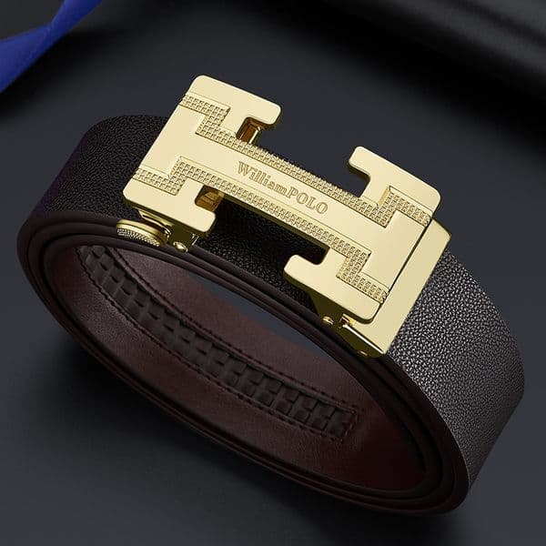 Designer Luxury Belt New Leather Belt Business Style, Multifunctional Simple, Automatic Buckle Wear-resistant Double-layer Waist Accessories