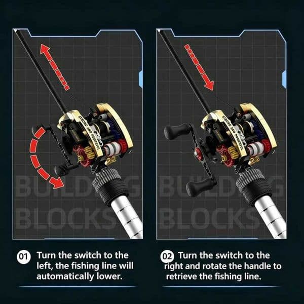rod Simulation fishing building block assembly set equipped with a functional fishing reel and fake bait high-end desktop and Z260609