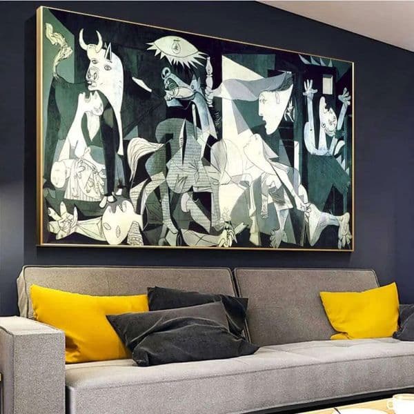 Luxury Designer Decor World Famous Wall Art Picasso Guernica HD Canvas Oil Paintings Posters room & Prints Home Bedroom Living Room Decorati 5